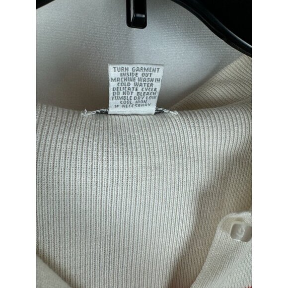 Erik Spencer Women Button Up Striped Long Sleeve Cardigan Sweater Size L - Picture 4 of 8